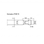 Komastu JTHB 70 Rock breaker flat tools