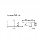 Komastu JTHB 100 Rock breaker flat end