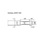 Komastu JkHB 1500 Hydraulic hammer wedge chisel