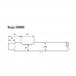 Krupp HM60V Rock breaker blunt tool