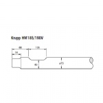 Krupp HM185/190V Rock breaker chisels