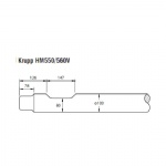 Krupp HM550/560 Hydraulic hammer flat end