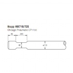 Krupp HM710/720 Hydraulic breaker pipe driver