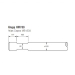 Krupp HM780 Hydraulic breaker ramming tool