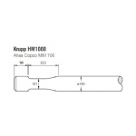 Krupp HM1000 Hydraulic breaker post hole driver