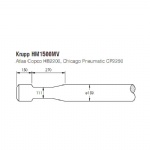 Krupp HM1500MV Hydraulic breaker elephant foot