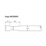 Krupp HM2000MV Hydraulic breaker wedge chisel