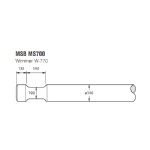 MSB MS700 Hydraulic hammer flat end