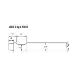 MSB SAGA1000 Hydraulic breaker flat chisel