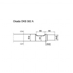 OKADA OKB302 Rock breaker flat tool