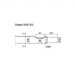 OKADA OKB303 Rock breaker flat end