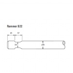 Rammer S22 Rock breaker flat tool