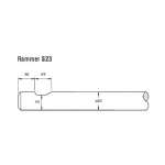 Rammer S23 Rock breaker flat tools