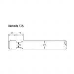 Rammer S25 Rock breaker flat end