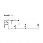 Rammer S26 Rock breaker blunt tool