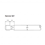 Rammer S27 Rock breaker moil point