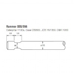 Rammer E66/ S55 Rock breaker chisels