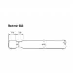 Rammer E68 Hydraulic hammer flat end