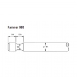 Rammer G80 Hydraulic hammer blunt tool