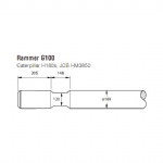 Rammer G100 Hydraulic hammer moil point tool