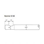 Rammer G130 Hydraulic hammer flat chisel