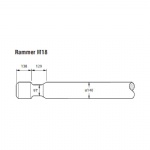 Rammer M18 Hydraulic breaker chisel