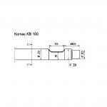 Komac KB100 Hydraulic breaker chisels