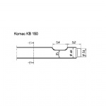 Komac KB150 Hydraulic breaker flat chisel