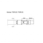 Komac rock breaker Tor22 Tor23 moil tool