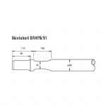 Montabert BRH76/91 Hydraulic breaker moil tool