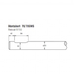 Montabert hydraulic hammer 70 chisel