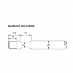 Montabert 300MS hydraulic hammer blunt tool