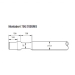 Montabert 700SMS hydraulic hammer moil point