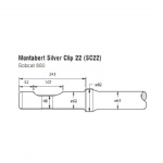 Montabert SC22 Rock breaker flat end tool