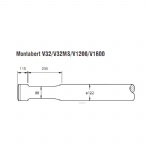 Montabert V32 Rock breaker moil point