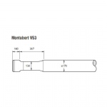 Montabert V53 Rock breaker chisel